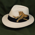 Leopard Panama hat