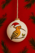 African hoopoe Christmas bauble