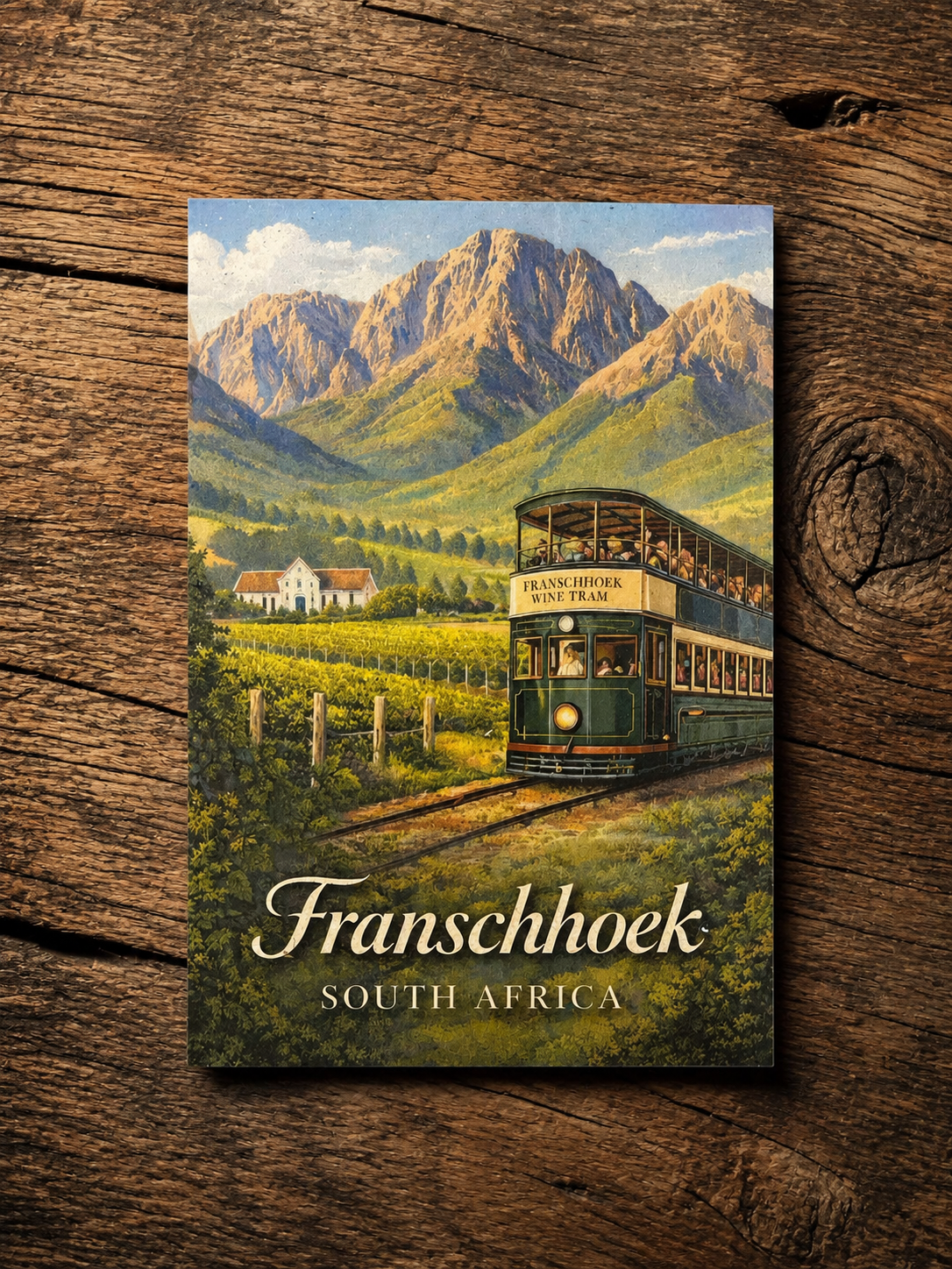 Franschhoek Fridge Magnet